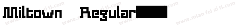 Miltown Regular字体转换